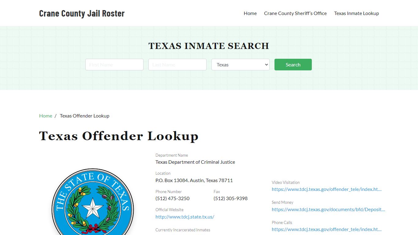 Texas Inmate Search, Jail Rosters